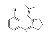 N-(3-chlorophenyl)-1-(2-methylprop-1-enyl)pyrrolidin-2-imine Structure