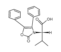 (S)-3-methyl-2-(2-oxo-4,5-diphenyl-oxazol-3-yl)-butyric acid结构式