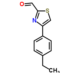 4-(4-Ethylphenyl)-1,3-thiazole-2-carbaldehyde结构式