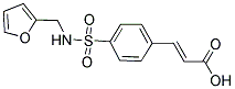 3-[4-[(FURAN-2-YLMETHYL)-SULFAMOYL]-PHENYL]-ACRYLIC ACID结构式
