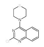2-氯-4-(4-硫代吗啉)喹唑啉结构式