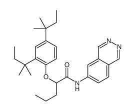 2-[2,4-bis(2-methylbutan-2-yl)phenoxy]-N-phthalazin-6-ylpentanamide Structure