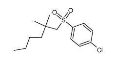 1-chloro-4-(2,2-dimethyl-hexane-1-sulfonyl)-benzene Structure
