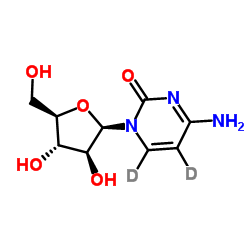 4-Amino-1-(β-D-arabinofuranosyl)-2(1H)-(2H2)pyrimidinone Structure