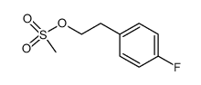 1-(2-methanesulfonyloxyethyl)-4-fluorobenzene结构式