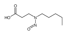 3-[nitroso(pentyl)amino]propanoic acid结构式