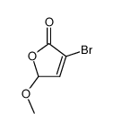 3-bromo-5-methoxy-2(5H)-furanone结构式