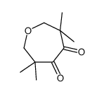 3,3,6,6-tetramethyloxepane-4,5-dione结构式
