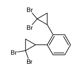 meso-1,2-Bis(2,2-dibromcyclopropyl)benzol结构式