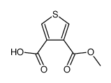 3,4-thiophenedicarboxylic acid monomethyl ester Structure
