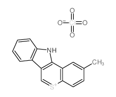 11H-[1]Benzothiopyrano[4,3-b]indol-5-ium, 2-methyl-, perchlorate Structure