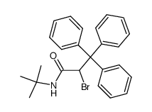 N-(tert-butyl)-2-bromo-3,3,3-triphenylpropanamide结构式