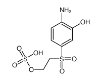 2-(4-amino-3-hydroxyphenyl)sulfonylethyl hydrogen sulfate Structure