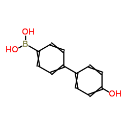 (4'-Hydroxy-4-biphenylyl)boronic acid Structure