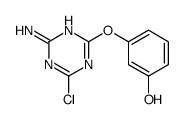 3-[(4-amino-6-chloro-1,3,5-triazin-2-yl)oxy]phenol structure