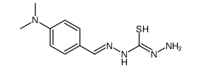 1-amino-3-[[4-(dimethylamino)phenyl]methylideneamino]thiourea结构式