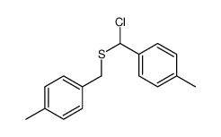 1-[[chloro-(4-methylphenyl)methyl]sulfanylmethyl]-4-methylbenzene Structure