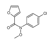 N-(4-chlorophenyl)-N-methoxyfuran-2-carboxamide结构式