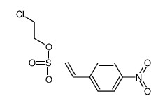 2-chloroethyl 2-(4-nitrophenyl)ethenesulfonate Structure