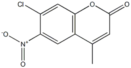 7-chloro-4-methyl-6-nitro-2H-chromen-2-one结构式