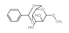 .alpha.-D-Altropyranoside, methyl 4,6-O- (phenylmethylene)- structure