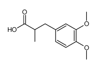 3-(3,4-dimethoxyphenyl)-2-methylpropanoic acid结构式