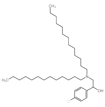 1-(4-chlorophenyl)-2-(ditridecylamino)ethanol structure