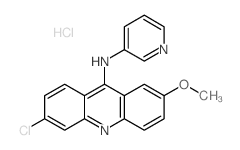 6-chloro-2-methoxy-N-pyridin-3-yl-acridin-9-amine structure