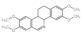 2,3,8,9-tetramethoxy-4b,10b,11,12-tetrahydrobenzo[c]phenanthridine Structure