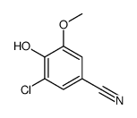 BENZONITRILE, 3-CHLORO-4-HYDROXY-5-METHOXY- structure