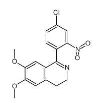 1-[2'-Nitro-4'-chlor-phenyl]-6,7-dimethoxy-3,4-dihydroisochinolin Structure