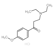 1-Propanone, 3-(diethylamino)-1-(4-methoxyphenyl)-, hydrochloride (9CI)结构式