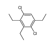 1,4-dichloro-2,3,5-triethylbenzene structure