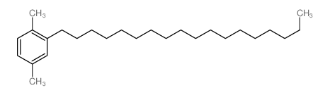 Benzene, 1,4-dimethyl-2-octadecyl-结构式