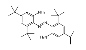 2-[(2-amino-4,6-ditert-butylphenyl)diazenyl]-3,5-ditert-butylaniline Structure