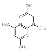 2-[(4,6-dimethylpyrimidin-2-yl)-methyl-amino]acetic acid结构式