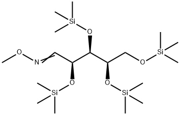 2-O,3-O,4-O,5-O-Tetrakis(trimethylsilyl)-D-xylose O-methyl oxime structure