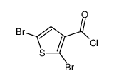 2,5-dibromothiophene-3-carbonyl chloride结构式