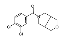 [(3aR,6aS)-1,3,3a,4,6,6a-hexahydrofuro[3,4-c]pyrrol-5-yl]-(3,4-dichlorophenyl)methanone Structure