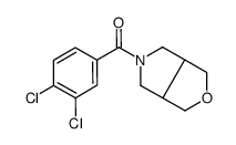 [(3aR,6aS)-1,3,3a,4,6,6a-hexahydrofuro[3,4-c]pyrrol-5-yl]-(3,4-dichlorophenyl)methanone结构式