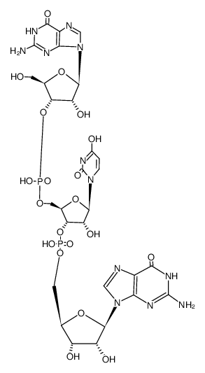 guanylyl-(3'→5')-uridylyl-(3'→5')-guanosine structure