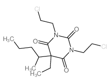 1,3-bis(2-chloroethyl)-5-ethyl-5-pentan-2-yl-1,3-diazinane-2,4,6-trione Structure