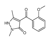 4-(2-methoxybenzoyl)-2,5-dimethyl-1H-pyrazol-3-one结构式
