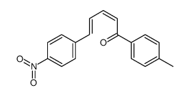 1-(4-methylphenyl)-5-(4-nitrophenyl)penta-2,4-dien-1-one结构式