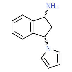 1H-Inden-1-amine,2,3-dihydro-3-(1H-pyrrol-1-yl)-,(1R,3S)-rel-(9CI) Structure