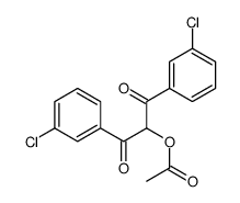 [1,3-bis(3-chlorophenyl)-1,3-dioxopropan-2-yl] acetate Structure