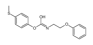 (4-methylsulfanylphenyl) N-(2-phenoxyethyl)carbamate Structure