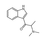 2-dimethylamino-1-indol-3-yl-propan-1-one结构式