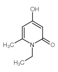 1-乙基-4-羟基-6-甲基吡啶-2(1H)-酮结构式