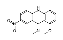 1-methoxy-N-methyl-7-nitroacridin-9-amine结构式